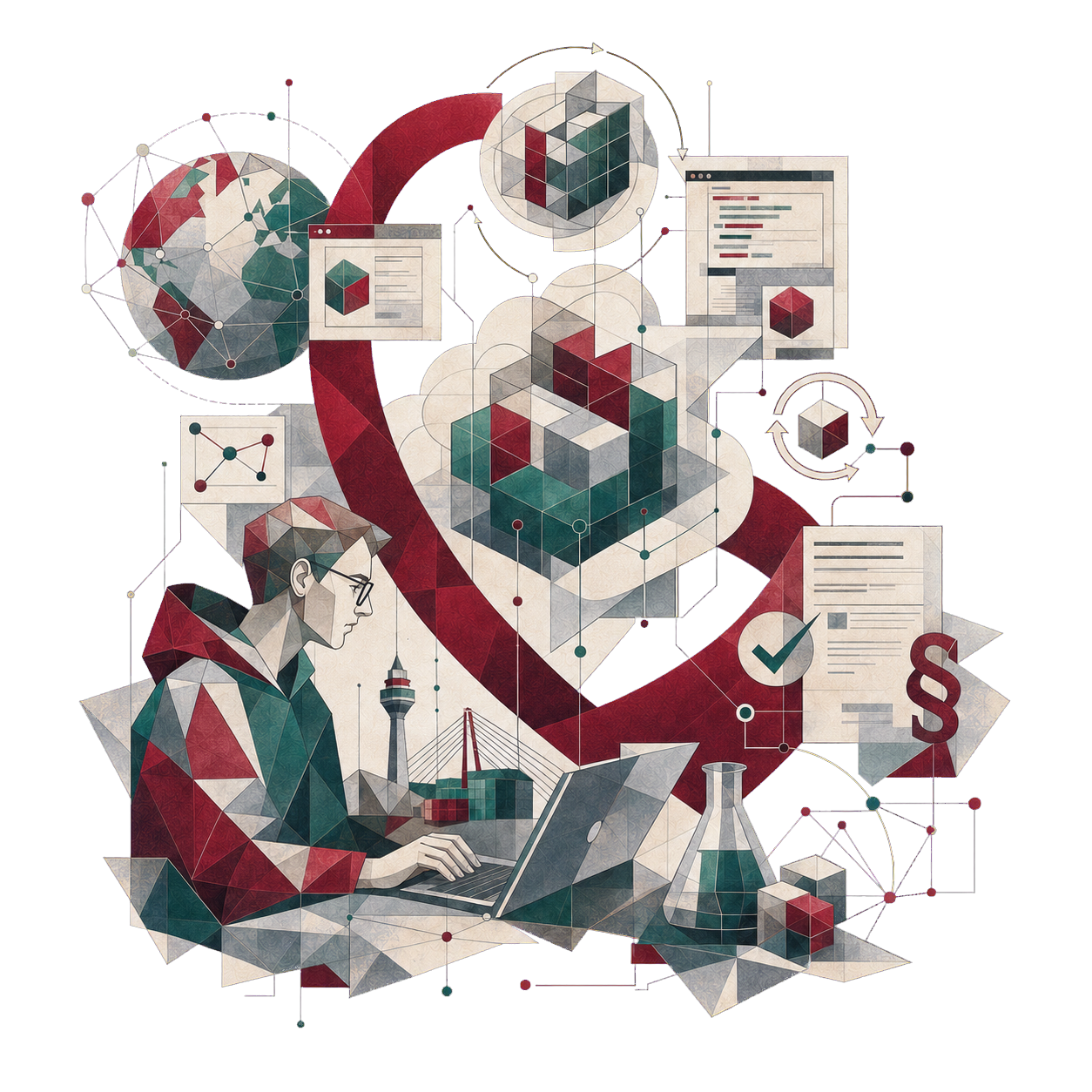 Illustration: Steuerberatung für IT und Software bei Goyer Pfingsten